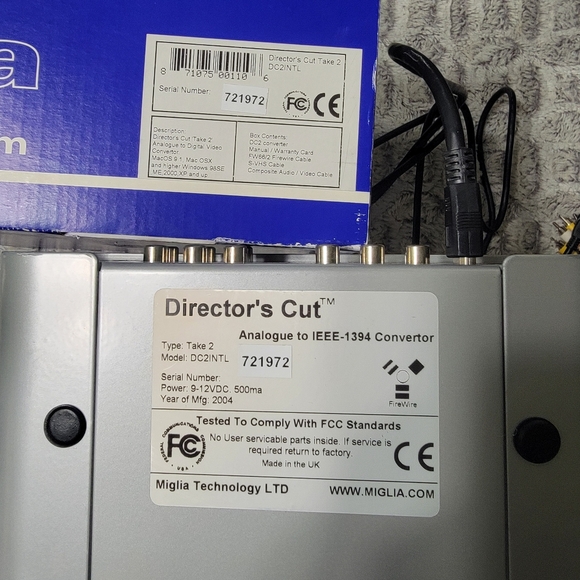 Miglia Director's Cut Take 2 Analog to Digital Video Converter for Video Editing - Picture 4 of 4